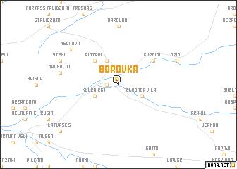 map of Borovka