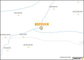 map of Borovka