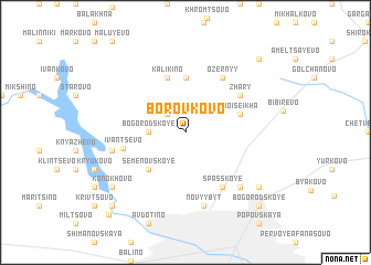 map of Borovkovo
