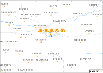 map of Borovkovskiy