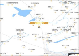 map of Borovlyane