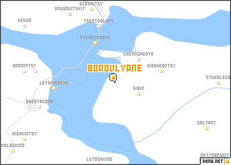 map of Borovlyane