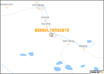 map of Borovlyanskoye