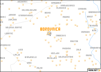 map of Borovnica