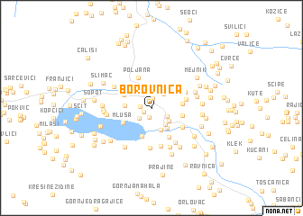 map of Borovnica