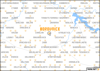 map of Borovnice