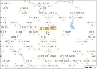 map of Borovno