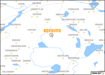 map of Borovno