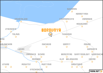 map of Borovnya