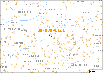 map of Borovo Polje