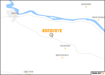 map of Borovoye