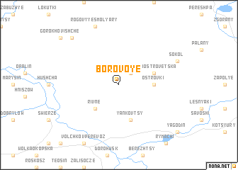 map of Borovoye