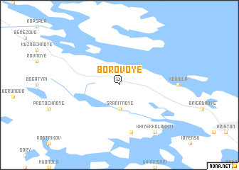 map of Borovoye