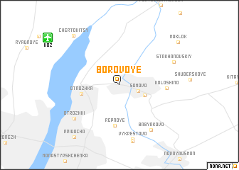 map of Borovoye