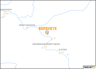 map of Borovoye