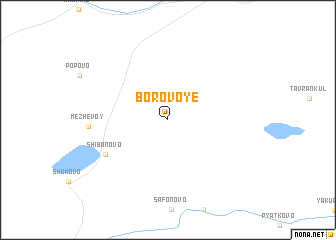 map of Borovoye