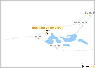 map of Borovoy Forpost