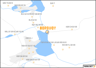 map of Borovoy