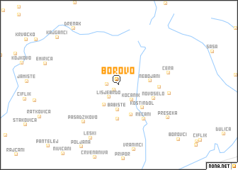 map of Borovo