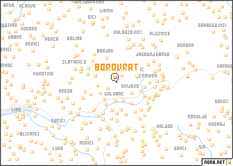 map of Borovrat