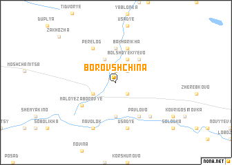 map of Borovshchina