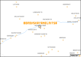 map of Borovskaya-Mel\