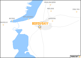 map of Borovskiy