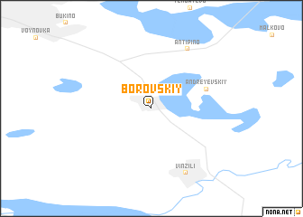 map of Borovskiy