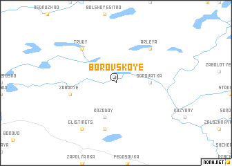 map of Borovskoye
