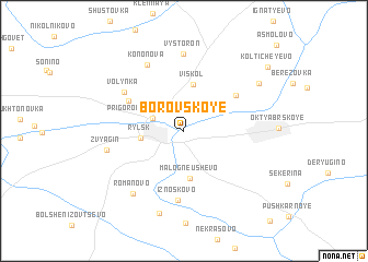 map of Borovskoye