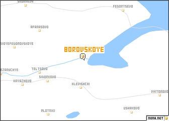 map of Borovskoye