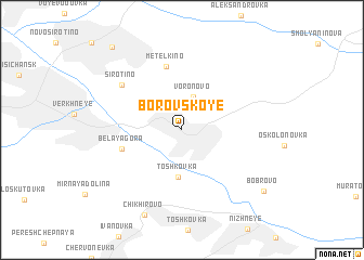 map of Borovskoye