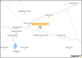 map of Borovskoy