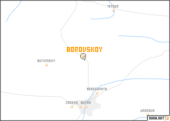 map of Borovskoy