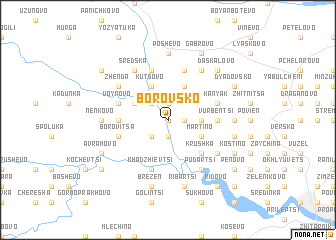 map of Borovsko