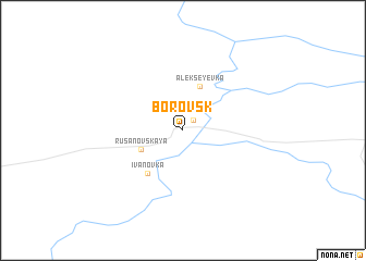 map of Borovsk