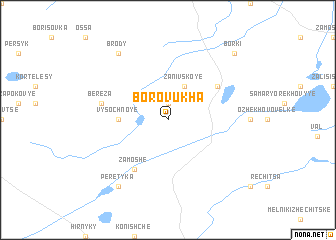 map of Borovukha