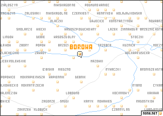 map of Borowa