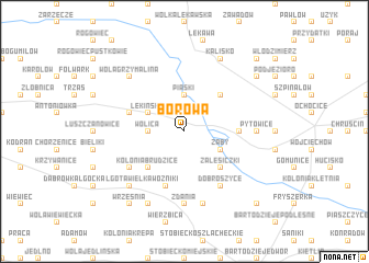 map of Borowa