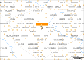 map of Borowa