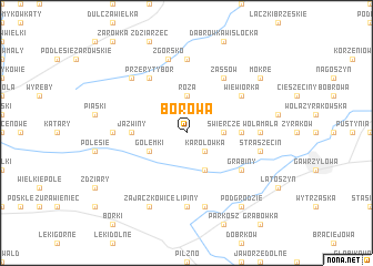 map of Borowa