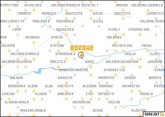 map of Borowe