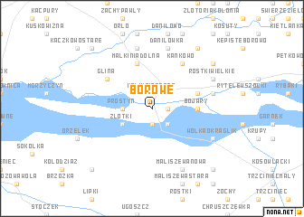 map of Borowe