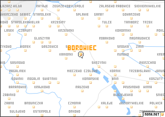 map of Borowiec