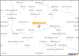 map of Borowiki