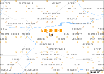 map of Borowina B