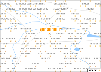 map of Borów Nowy