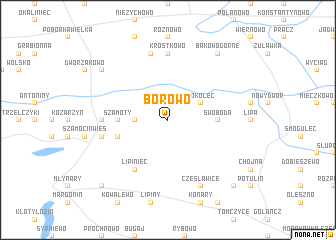 map of Borowo