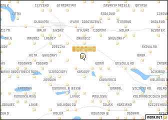 map of Borowo