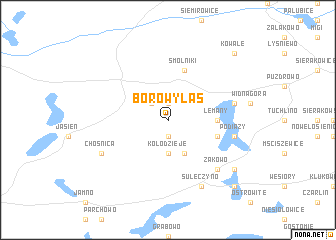 map of Borowy Las